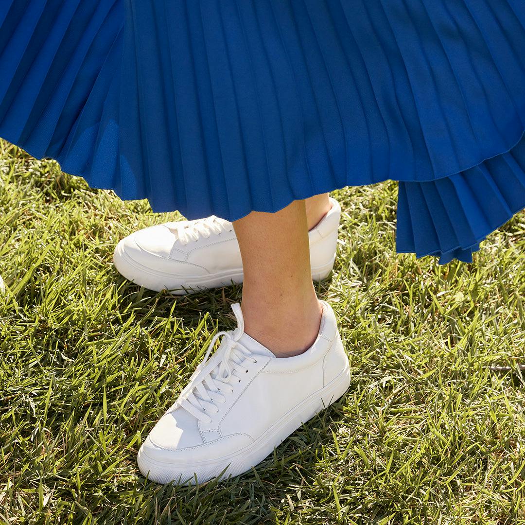 Lace-up leather sneakers - The Cardinal in white - view 5